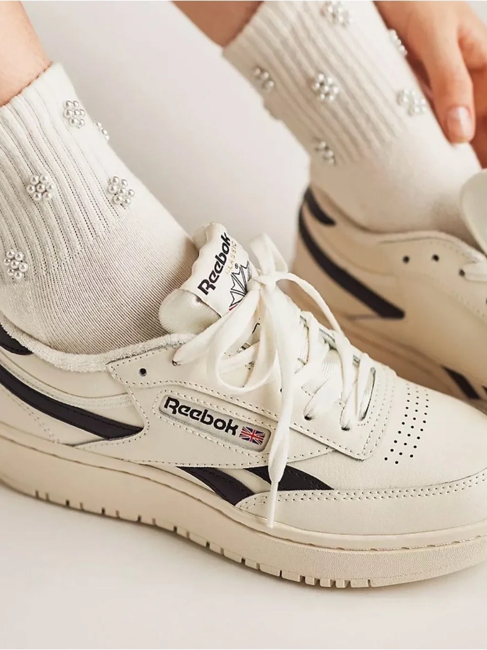 Reebok  Women's Club C Double Revenge Platform Sneaker 8